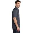 thumbnail image 2 of Port Authority K574 Digi Heather Performance Polo , Dark Grey, S, 2 of 3