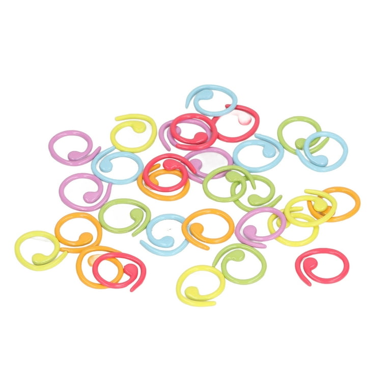 Knitting Crochet Markers, Colorful Metal Crochet Stitch Markers Delicate  30pcs For Knitting For Sewing 