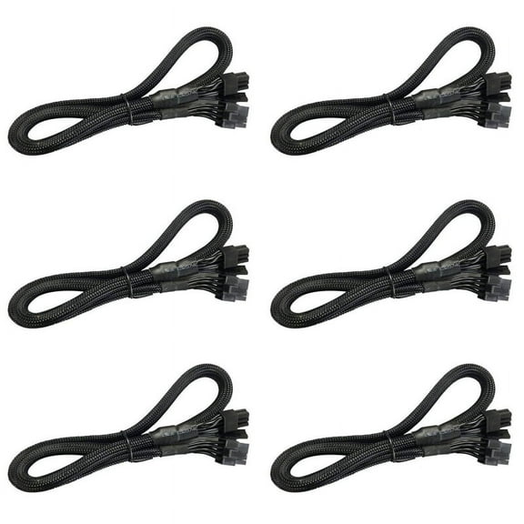 6X 8 PIN to 8 Pin (6 2) PCIE VGA Supply Cable Flex for Supernova 650 750 850 1000 1600 2000 G2 G3 P2 T2 GS