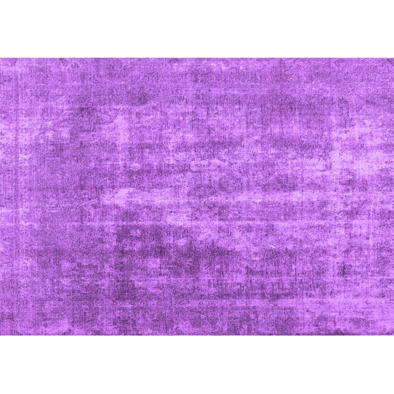 Ahgly Company Indoor Rectangle Abstract Purple Contemporary Area Rugs, 5' x 8'