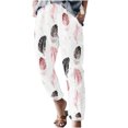 thumbnail image 1 of Pantalones Sueltos Con Estampado de Cintura Elástica Informal Para Mujer A La Moda Odeerbi  ODB-6, 1 of 5