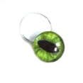 thumbnail image 4 of Dark Lime Green Cat Glass Eyes, 4 of 6