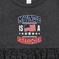 thumbnail image 4 of Inktastic My Uncle is a Firefighter Nephew Girls Baby Dress, 4 of 5