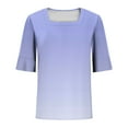 thumbnail image 5 of Half Sleeve Top for Women Summer Dressy Casual Tunic Top, Limited Time Under 10 Dollars #10, 5 of 6