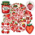 thumbnail image 3 of 35pcs-50pcs Cute Stickers Kids Stickers Strawberry Stickers Jam Stickers DIY Stickers for Suitcase Fridge, 3 of 9