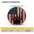 thumbnail image 5 of Yuyamidu Dog Paw Spare tire Cover Ameican Flag Wheel Protectors Universal Wheel Covers Fit for RV SUV Truck Camper Travel Trailer, 5 of 5
