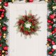 thumbnail image 1 of Seyotauo 16 Inch Xmas Wreath Decor Artificial Pine Needle Garland with Red Fruits for Door and Wall Hanging Xmas Party Pendant Decoration Create Joyful Atmosphere, 1 of 6