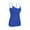AH08_Blue, variant on Women's Tank Tops with Built-in Padded Shelf Bra Adjustable Spaghetti Strap Camisole Solid Layering Undershirts Black 2XL
