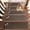 Brown, variant on JAATOP Stair Treads, 28" x 9", 4 Pcs, Machine Washable Stair Carpets for Wooden Steps, Non-Slip, Dark Gray