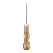BOOYOU Wooden Handle Shoes Repairing Awl Leather Shoe Sewing Cobbler Tool DIY Craft