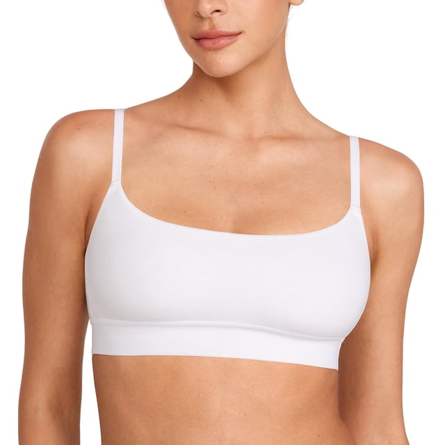 Bralette INLYRIC Algodón Sin Aros Sin Costuras Blanco XL