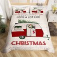 thumbnail image 1 of Maxcorners Christmas Camping Comforter Cover, Camper Rv Travel Trailer Duvet, 1 of 3