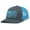Charcoal/Neon Blue, variant on Hunting and Fishing Outdoors American Flag Mens Embroidered Mesh Back Trucker Hat, Charcoal/Orange