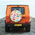 thumbnail image 6 of Susaid Doodle Cars Print Water Proof Spare Tire Cover Wheel Tire Dust-proof Cover Fit Trailer, RV, SUV and Many Vehicle-15 inch, 6 of 6