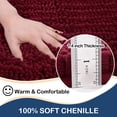 thumbnail image 2 of Alfombra de baño Arotive Luxury Chenille extrasuave y gruesa, 2 of 7