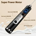 thumbnail image 4 of Handheld Milk Frother USB Rechargeable, 2 Heads Electric Whisk Foam Maker, 3 Speeds Detachable Stainless Steel Whisk Drink Mixer Foam Mini Blender for Coffee,Lattes,Cappuccino,Hot Chocolate,Egg,Black, 4 of 7