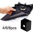 thumbnail image 1 of Koszal 4/6/8Pcs Reusable Kitchen Cooking Stove Burner Prtection Cover Liner Pad Cushion, 1 of 7
