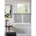 thumbnail image 3 of Light Blue Floral Tier Curtains 36 Inch Length,Sheer Curtains for Bedroom Living Room Window Rustic Vintage Flowers Botanical Spring Small Half Window Kitchen Curtains & Drapes 27.5"x36" 2 Panels, 3 of 6