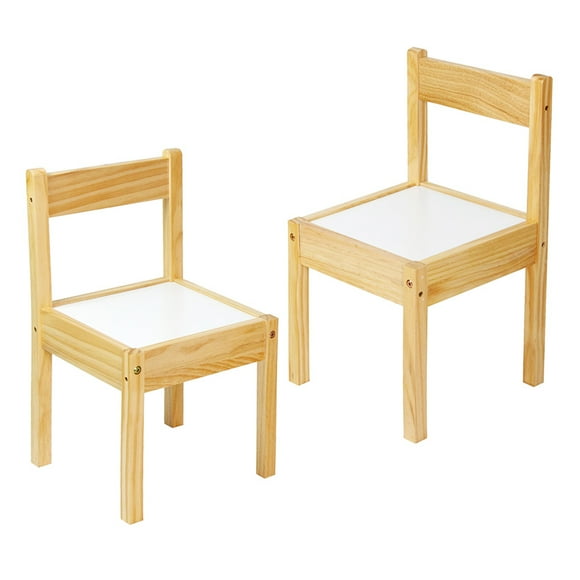 Sillas PARA Niños de Madera Shimy PARA Mesita Montessori 2 Piezas