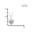 thumbnail image 4 of JewelersClub Accent White Diamond Sterling Silver Heart Pendant, 4 of 4