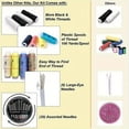 thumbnail image 2 of HLONK 1pc Portable Sewing Kit - Comprehensive Sewing Tools Set with Assorted Thread Spools  Large-Eye Needles  Easy Threader  Fabric Scissors  Buttons  and Accessories for Home and Emerge, 2 of 5