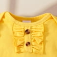 thumbnail image 6 of WRKEKC Baby Girl Romper Set Short Sleeve Flutter Sleeve Top with Floral Print Skirt Double Layer 0-18 Months, 6 of 9