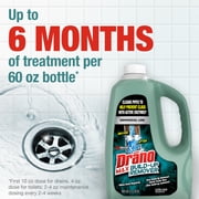 Drano Max Build-Up Remover, Drain Cleaner, Commercial Line, for Kitchen, Toilets, Shower, Sinks, 60 fl oz