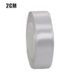 thumbnail image 1 of Inteprter (25 yardas/rollo) cintas de satén de seda decoración de envoltorio de regalo cintas de Navidad DIY suministros hechos a mano cinta Kits de decoración para fiestas Blanco 2cm Inteprter HA002027-04, 1 of 6