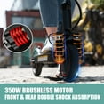 thumbnail image 3 of EVERCROSS EV85F Electric Scooter for Adults, 350W Motor, 18.6 MPH & 19 Miles Range, 8.5'' Solid Tires, Dual Suspension, Lightweight Folding Design, APP Control, Black, 3 of 8