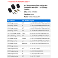 thumbnail image 2 of A/C System Valve Core and Cap Kit - Compatible with 2009 - 2012 Dodge Journey 2010 2011, 2 of 2