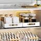 thumbnail image 4 of Heavy duty pull - out gabinete organizer: adhesive - fixed slide - out iron cajones para kitchen pantry almacenamiento, 4 of 9