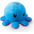 thumbnail image 1 of TeeTurtle - El peluche de pulpo reversible original - Azul feliz + azul claro triste - Lindos animales de peluche sensoriales que muestran tu estado de ánimo 4 pulgadas, 1 of 4
