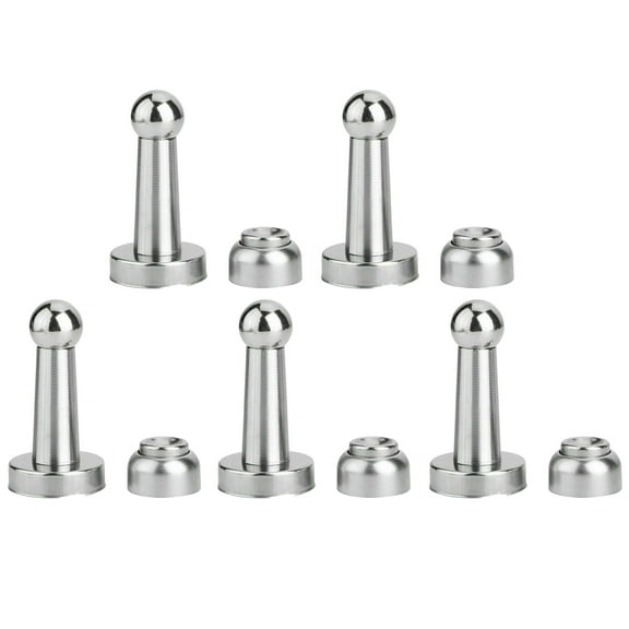 Wideskall 5 Packs Magnetic Door Stopper Magnetic Door Catch, Stainless Steel