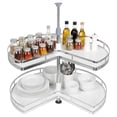 thumbnail image 4 of golytefs 28inch 2Tier Kidney Corner Cabinet Lazy Susan Adjustable Height for Blind Shelf, 4 of 9