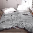 thumbnail image 4 of Cotton Cooling Blanket for Hot Sleepers & Night Sweats,All-Season Temperature-Regulating Quilt with 3x Breathability,Lightweight Machine-Washable (Twin/Queen/King) for Bed,Sofa,Travel & Gifts Gray, 4 of 8