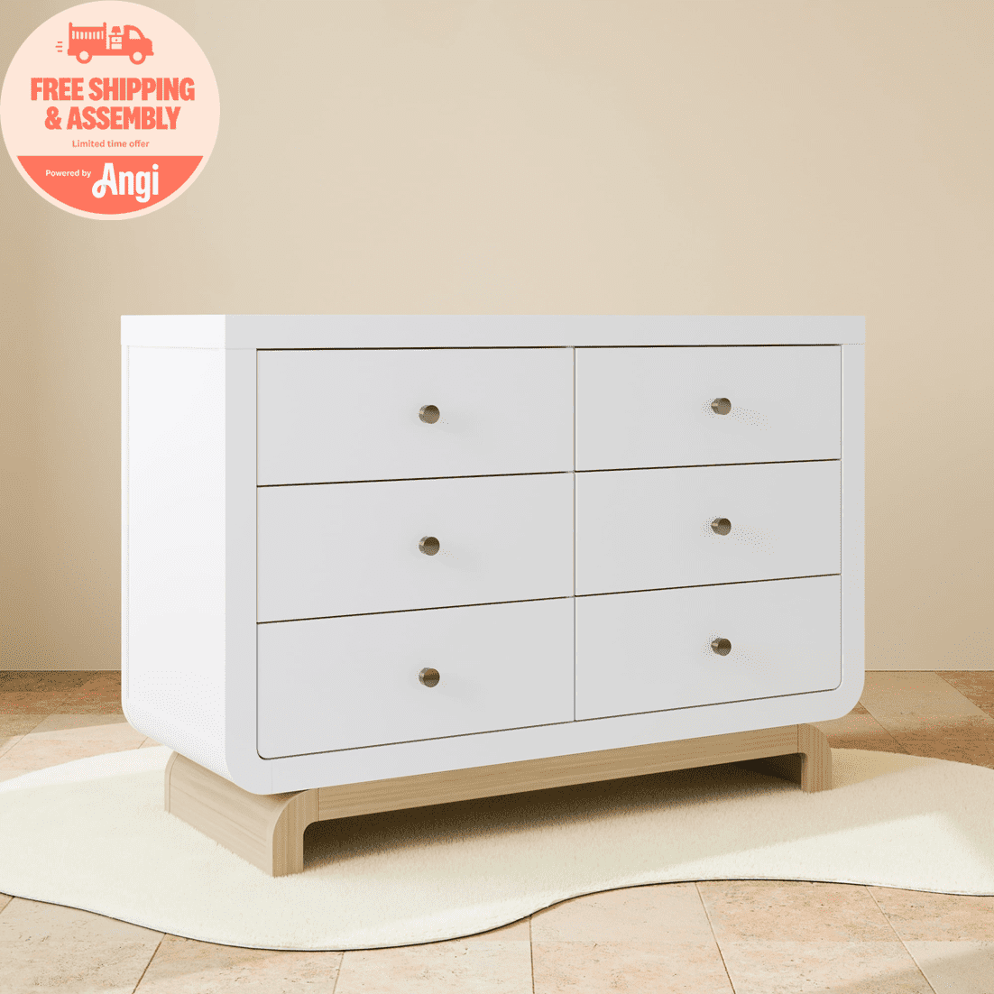 Art of Nursery by Storkcraft Rio 6 Drawer Nursery Dresser