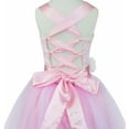 thumbnail image 7 of iEFiEL Little Big Girls Cross Back Flower Girl Dress Wedding Tulle Birthday Party Dress, 7 of 7