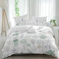 thumbnail image 2 of Green Coastal Bedding 3 Piece Duvet Cover Set Full Size, Nautical Summer Beach Coral Sea Turtle Soft Microfiber Comforter Cover with Zipper Closure & Pillowcases, Wrinkle & FadeResistant Quilt Cover, 2 of 9
