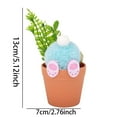 thumbnail image 3 of Huanglei Easter Bunny Mini Planter Adorable Rabbit Pot Ideal Tray Ornament For Home Style, 3 of 8