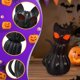 thumbnail image 2 of Adorno de calabaza de gato para Halloween, estatua de resina realista y práctica, lámpara de mesa L, 2 of 9