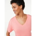 thumbnail image 2 of Joyspun Women's V-Neck Sleep T-Shirt, Sizes S to 3X, 2 of 5