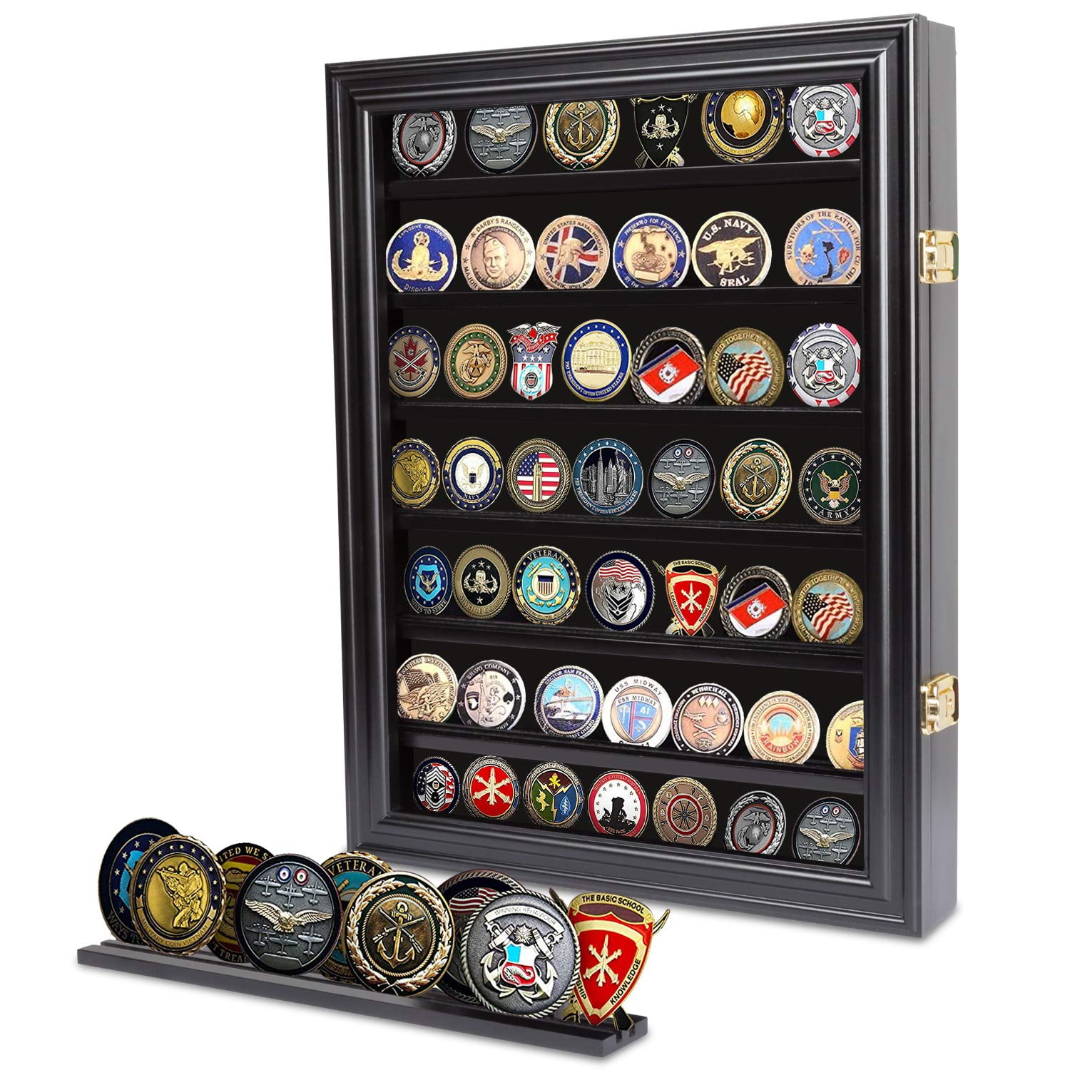 Buy Kinbor Lockable Military Challenge Coin Display Case Coin Shadow