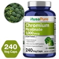 thumbnail image 4 of NusaPure Chromium Picolinate 1000mcg - 240 Veg Capsules: Non-GMO & Vegan, Dietary Supplement for Unisex Adult Heath & Wellness, 4 of 6