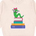 thumbnail image 3 of Inktastic Bookworm Girls Reading Toddler Sweatshirt, 3 of 4