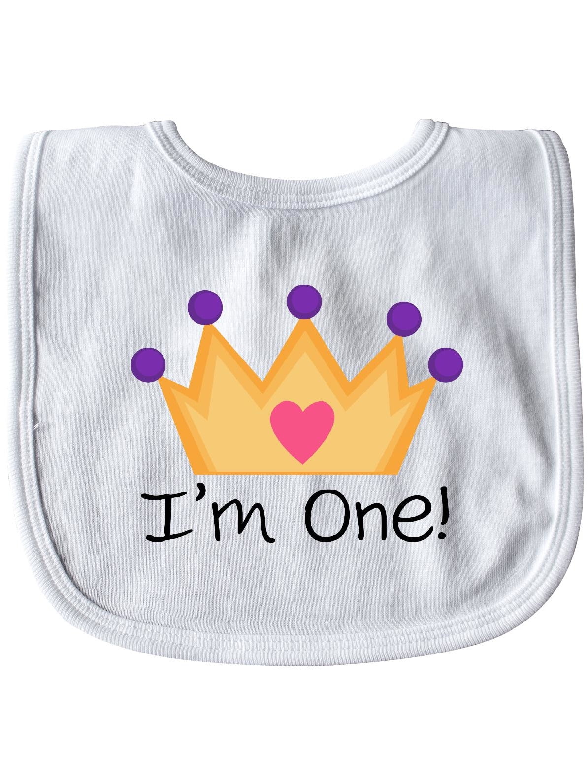 Inktastic I/'m One Unicorn First Birthday Baby Bib Birthdays 1st Year Old Girl
