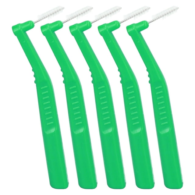 Ccdes Interdental Brush, Portable L Shaped Interdental Brushes 5pcs Professional For Tooth Care