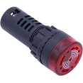thumbnail image 3 of HUGFEGWE Buzzer Alarm Light - AC/DC 24V Red LED Buzzer Alarm Signal Indicator Light Panel Indicator Flashing CJB91-31412, 3 of 7