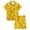 017-Yellow, variant on Gelikeya Pajamas Set Bee Festival Button Down Satin Short Sleeve Top and Shorts Set World Bee Day Nightgown Loungewear (Kids, 032-Black, 6-7 Years)