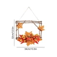 thumbnail image 3 of Fall Front Door Floral Swag, Artificial Thanksgiving Maple Leaves Door Hanging with Daisy Pumpkin, Autumn Harvest Twigs Swag Wreath for Farmhouse Mantel Wall Indoor Outdoor Home Decor, 3 of 6