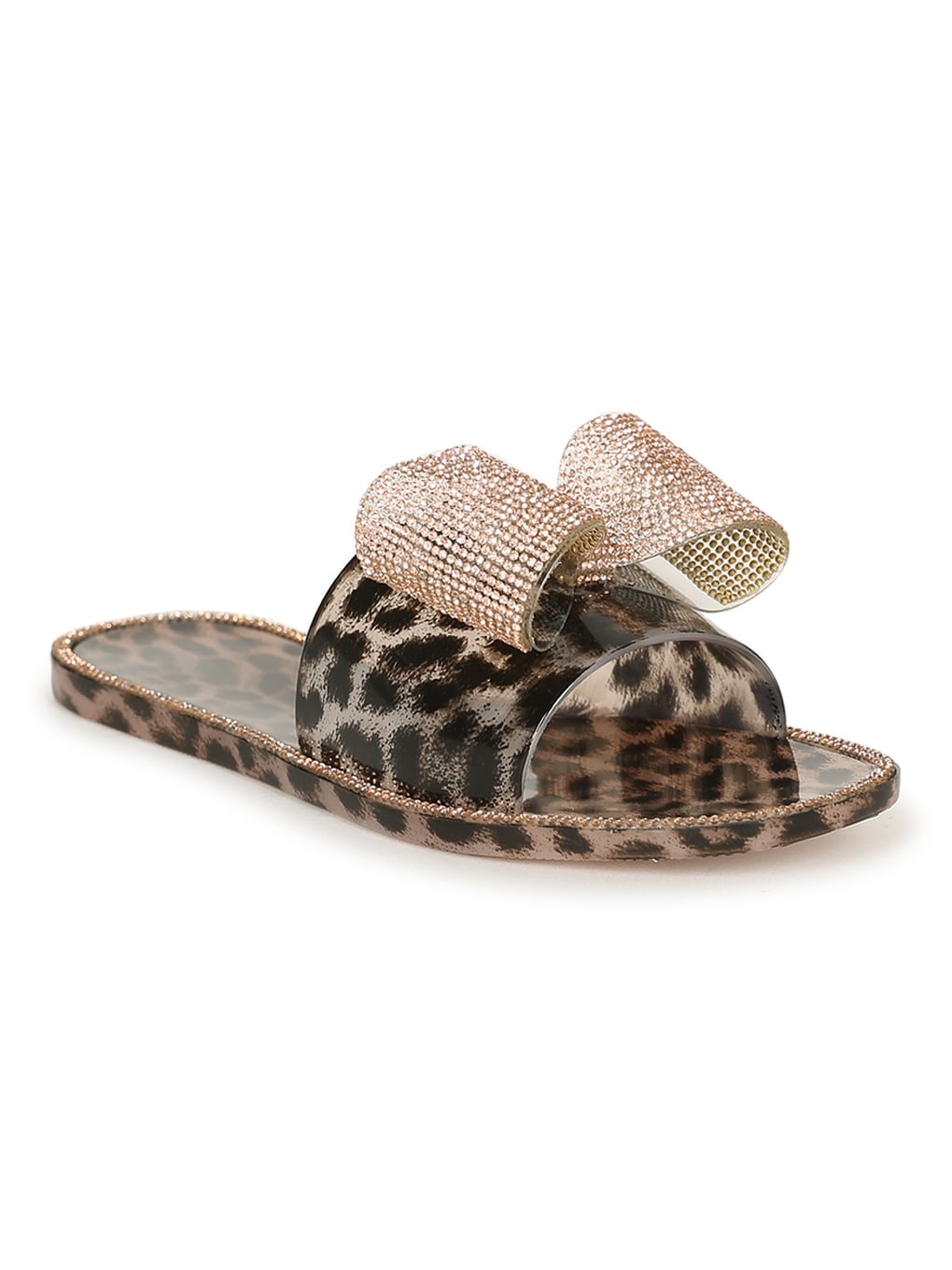 bamboo jelly sandals studded